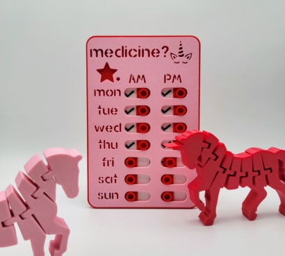 pink medicine in light box square