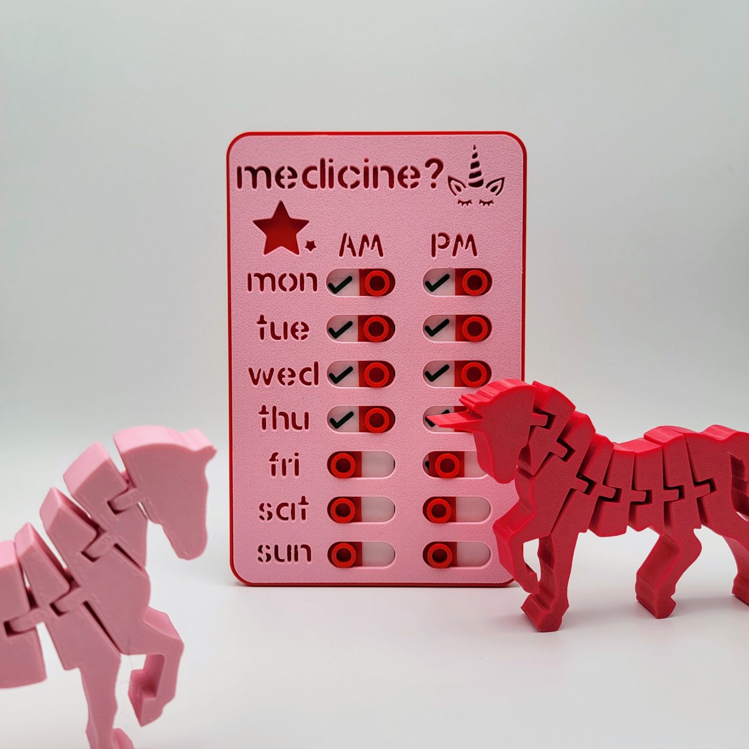 pink medicine in light box square