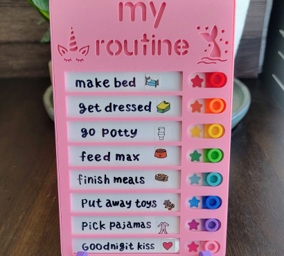 rainbow routine chart - preset design