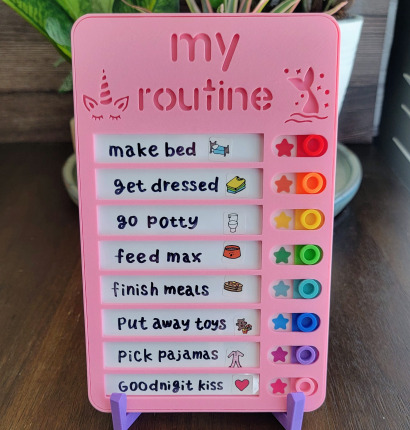 rainbow routine chart - preset design